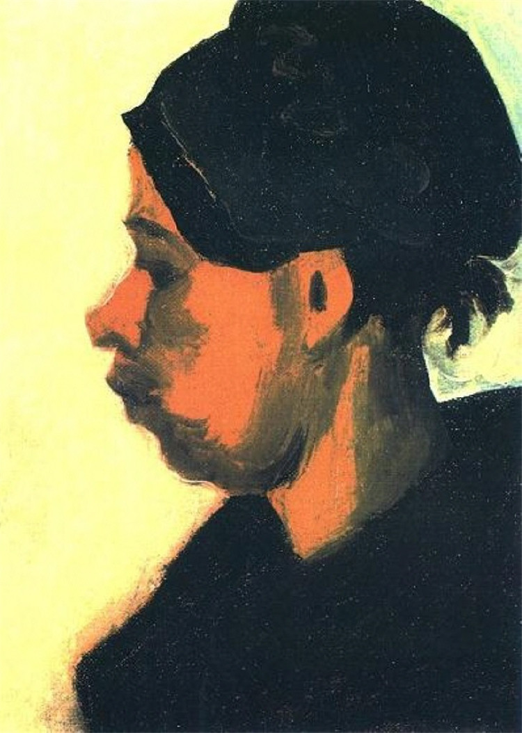 Head Of A Peasant Woman With Dark Cap January